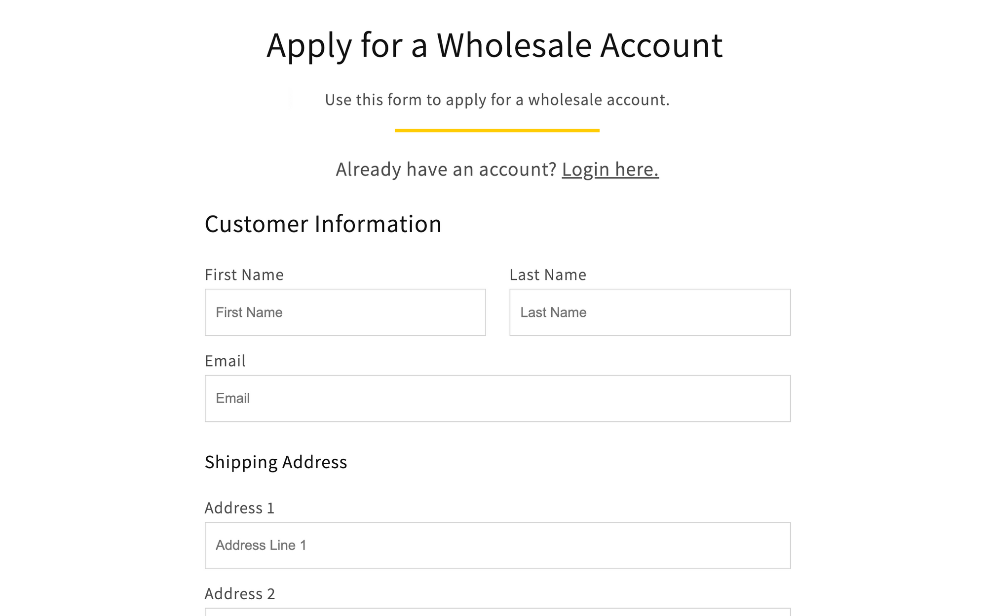 Custom Registration Page